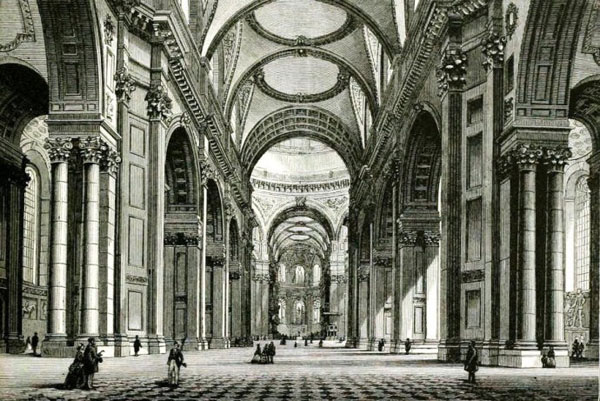 《圣保罗大教堂的内部》（Interior of St. Paul's）。