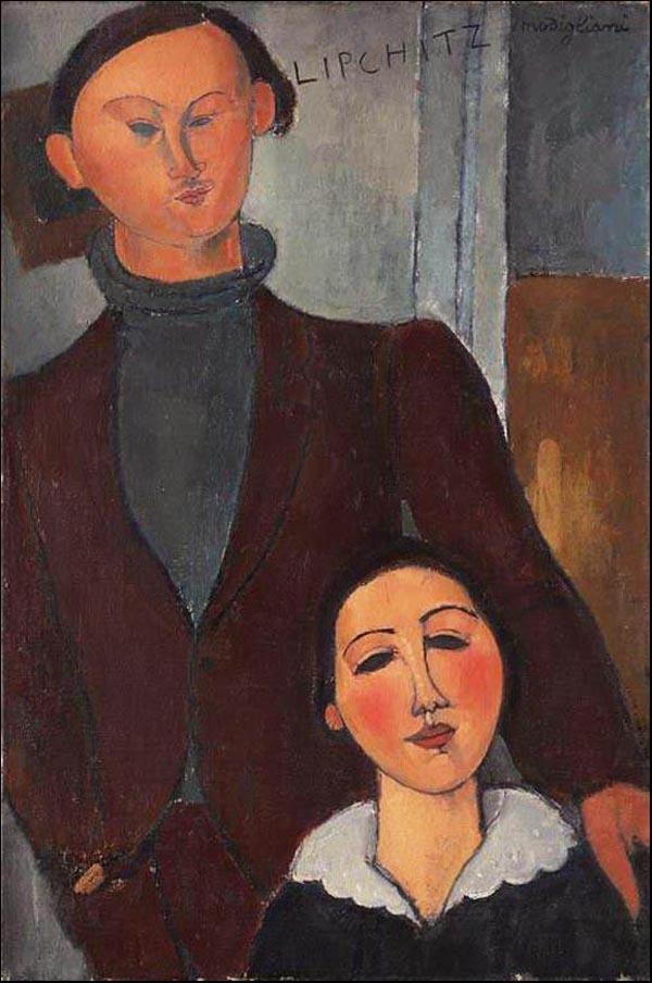 Modigliani     《Jacques and Berthe Lipchitz, 1916》