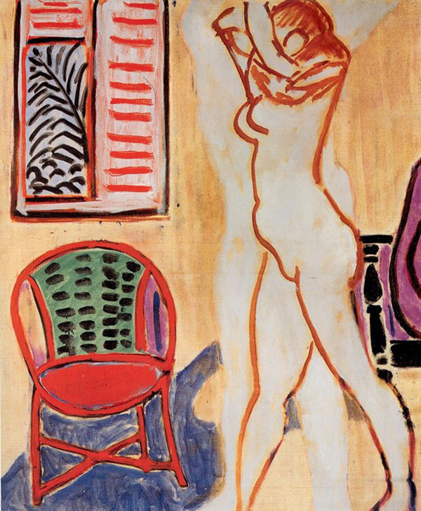 ▼ STANDING NUDE WITH RAISED ARMS 1947