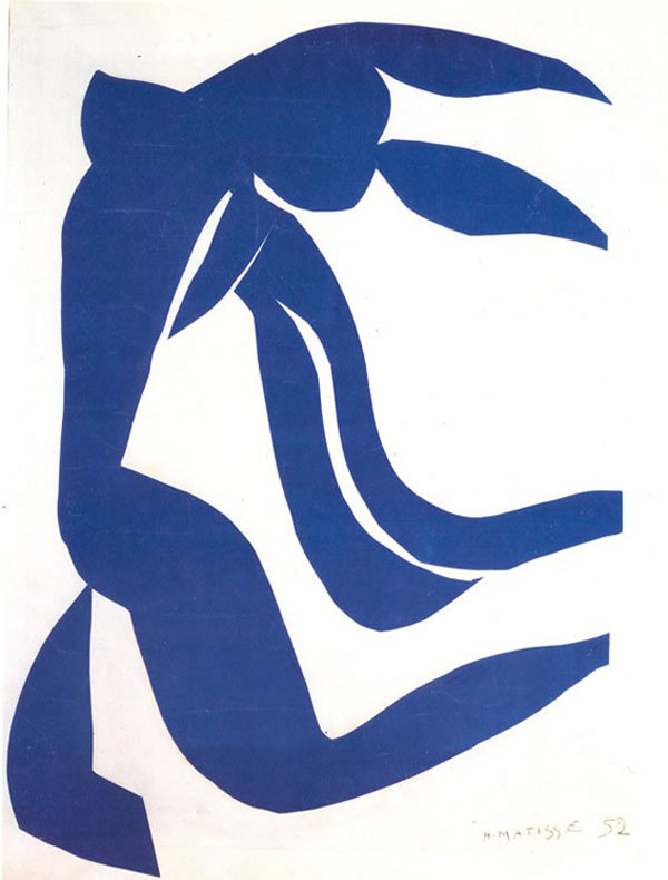 ▼ Blue Nude with Hair in the Wind 1952