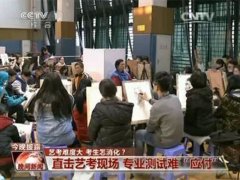 中央电视台一套现场报道：中国美术学院2015年三位一体招生考试