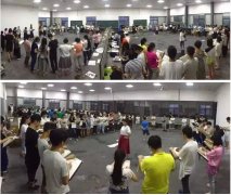 【吴越新闻】杭州吴越画室开学第二天，两千平米的三层教学楼已经全面启动