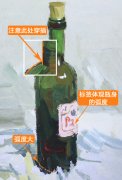 杭州美术培训：三点教你搞定色彩玻璃酒瓶